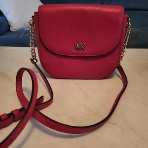 Michael Kors Crossbody Mott Half Dome Ultra Pink Gold Small